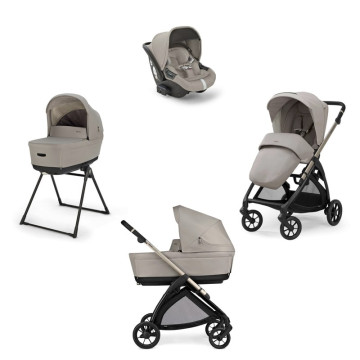 Poussette Système Quattro Electa Darwin Recline Battery Beige - Iridium Black 2025 Inglesina système