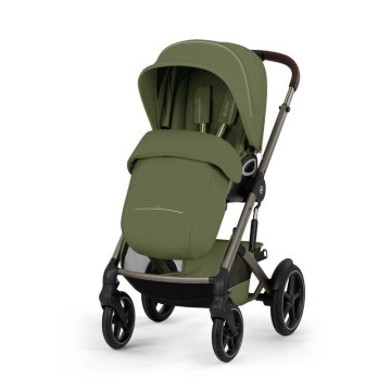 Poussette Talos S Lux 2026 Taupe / Moss Green CYBEX avec tablier