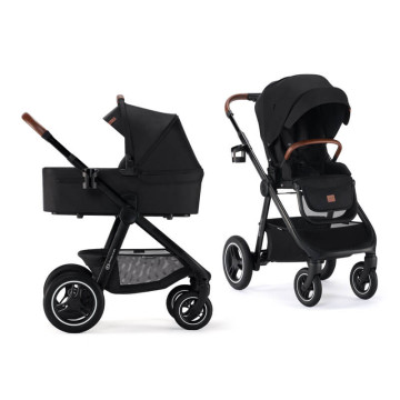 Poussette tout-terrain Everyday Noir avec nacelle Kinderkraft pack