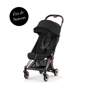 Poussette ultra-compacte Coya Rosegold Sepia Black Cybex fin de saison