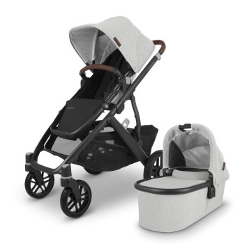 Poussette Vista avec nacelle V2 Anthony Uppababy produit face