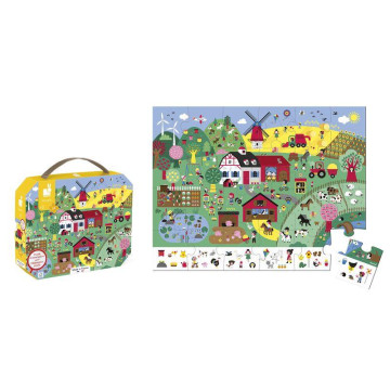 Puzzle d'observation La Ferme 24 pcs JANOD produit