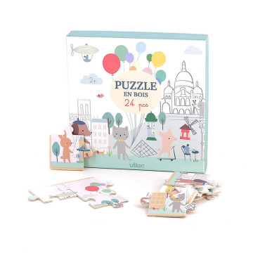 Puzzle panoramique 24 pièces Escapade à Paris Sarah Betz VILAC Produit face