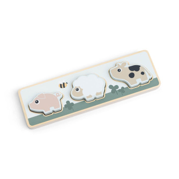 Puzzle sensoriel Tiny farm Multicolore Done By Deer produit