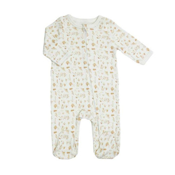 Pyjama en Coton Zip AOP Ecru 6 mois TROIS KILOS SEPT produit