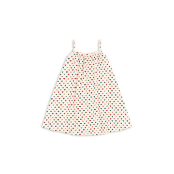 Robe à bretelles Coeur Coloré 18m Konges face