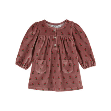 Robe en Velours Poppy Violine Emile & Ida produit 