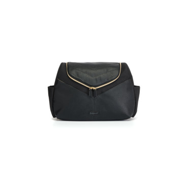 Sac à langer Pippa en cuir vegan Noir Babymel sac