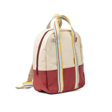 Sac à dos enfant Ambre Beige Lilliputiens profil