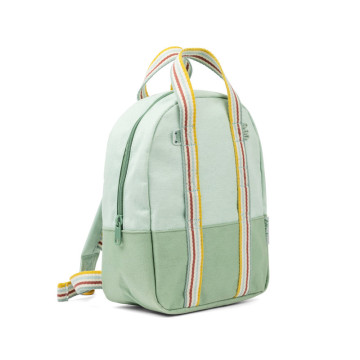 Sac à dos enfant Pomme Vert Lilliputiens profil