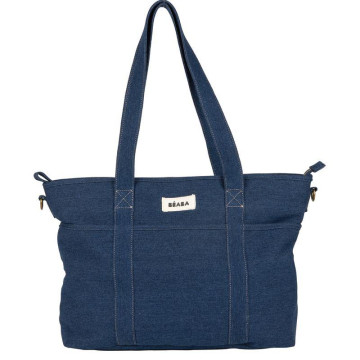 Sac à langer Madrid Denim BEABA avec bandoulières hautes