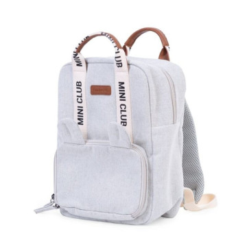 Sac à Dos enfant Mini Club Signature Canvas Off White Childhome produit face