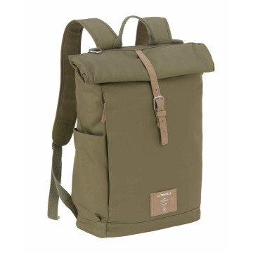 Sac à dos à langer Rolltop Olive Lassig Produit