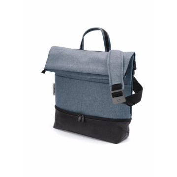 Sac à langer gris chiné intérieur gris clair poussette Bugaboo Bambinou 