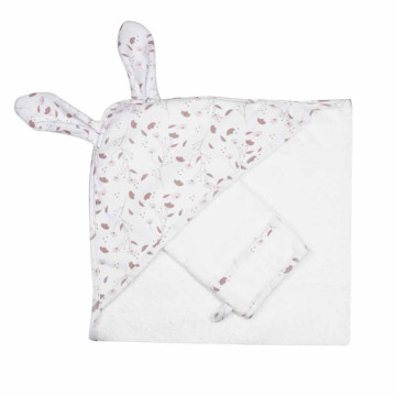 Set de bain 70x70 cm Rose et Lili Trois Kilos Sept