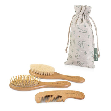 Set de brosses et peigne Natur Haircare Chip Miniland Produit