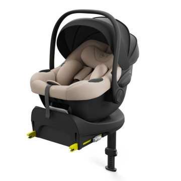 Si&egrave;ge-auto I-Lite i-Size + Base Endura Safe Fx Beige KINDERKRAFT profil sur base