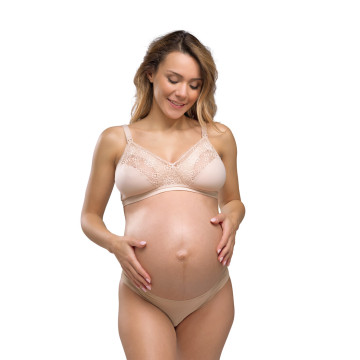 Soutien-gorge d'allaitement Sensation soie Chair CARRIWELL face