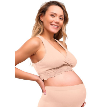 Soutien-gorge grossesse et allaitement Cache-coeur Chair profil