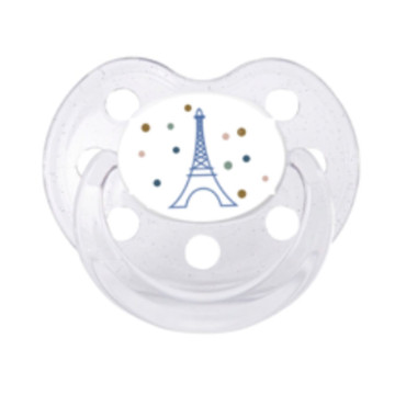 Sucette 6 mois + Tour Eiffel Le Biberon Français produit face