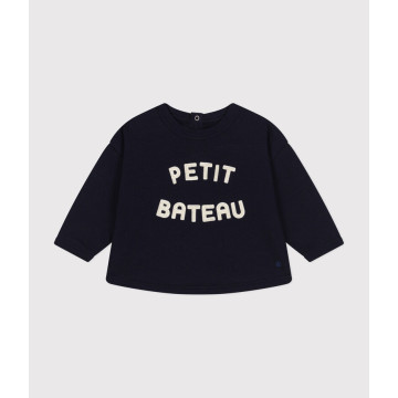 Sweatshirt en molleton bébé Smoking Petit Bateau produit face