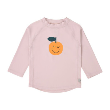 T-shirt anti-UV manches longues Orange Rose Pâle Lassig devant