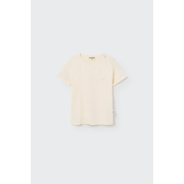 T-shirt Cozmo coton slub bio Ivory COZMO face