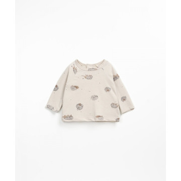 T-shirt manches longues Jersey imprimé hérissons So-So PLAY UP face