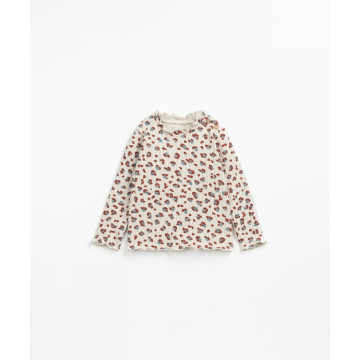 T-shirt manches longues RIB imprimé So-So PLAY UP face
