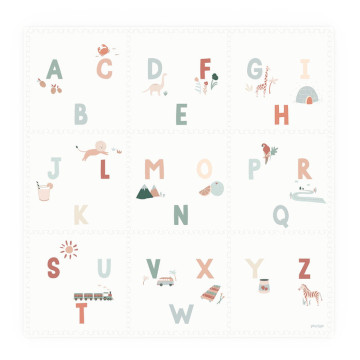 Tapis de jeu Puzzle Play & Go EEVAA 180 x 180 cm Play & Go Alphabet