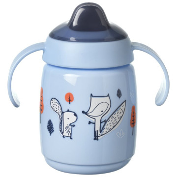 Tasse d'apprentissage à bec 300ml 6m+ Bleu Tommee Tippee produit face