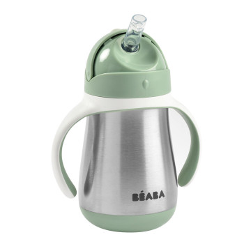 Tasse d'apprentissage avec paille inox 250 ml  Béaba