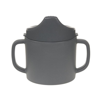 TASSE D'APPRENTISSAGE STEP 1 BRILLE DANS L'OBSCURITÉ GRIS POUR BÉBÉ 