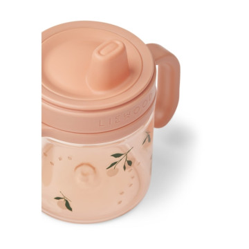 Tasse d'apprentissage en tritan Kylo 280ml Peach / Sea shell Liewood face