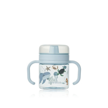 Tasse d'apprentissage en tritan Kylo 280ml Sea creature / Sandy Liewood cote