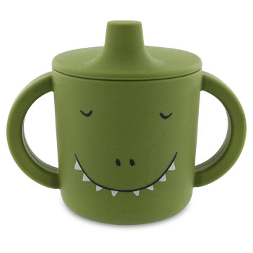 Tasse d'apprentissage en silicone Mr. Dino Trixie face 