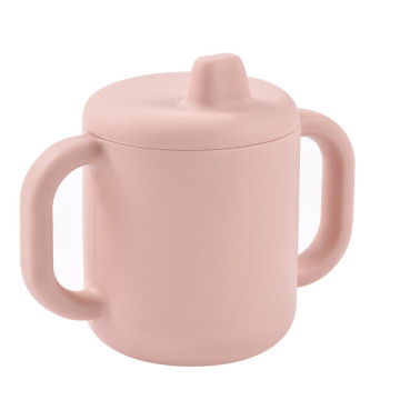 Tasse d'apprentissage silicone - Barbe à papa Beaba côté