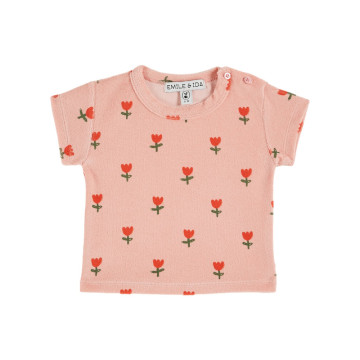 Tee-shirt éponge Grande Tulipe Emile & Ida face