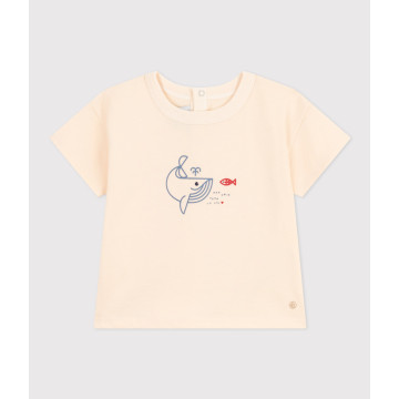 Tee-shirt manches courtes en jersey léger bébé Avalanche Petit Bateau produit face