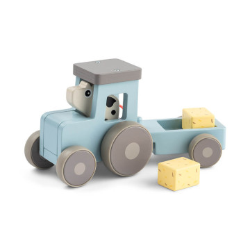 Tracteur Tiny farm Dotti Bleu Done by deer côté