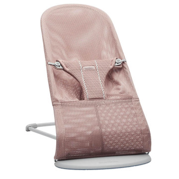 Transat Bliss, Cadre Gris Clair, Mesh, Rose poudré Babybjorn