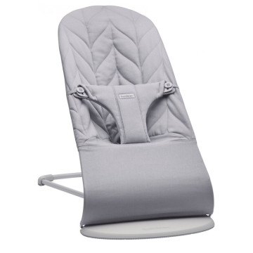 Transat Bliss Tissé Matelassage Pétale Gris Clair Babybjorn produit face