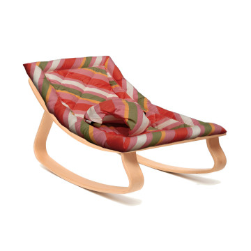Transat en bois de hêtre Levo avec coussin au choix Charlie Crane produit face