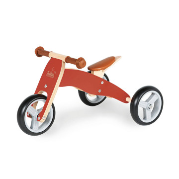 Draisienne tricycle 4 en 1 bois massif Charlie