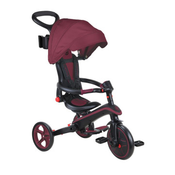 Tricycle évolutif et pliable explorer 4-en-1 Bordeaux Globber étape 1