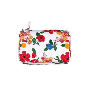 Trousse de toilette imprimée Grand format Le Petit Luvas Du Tertre hibiscus