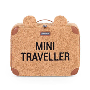 Valise Mini Traveller Teddy brown Childhome