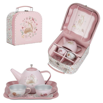 Valise service à thé Fairy Garden Little Dutch produit complet
