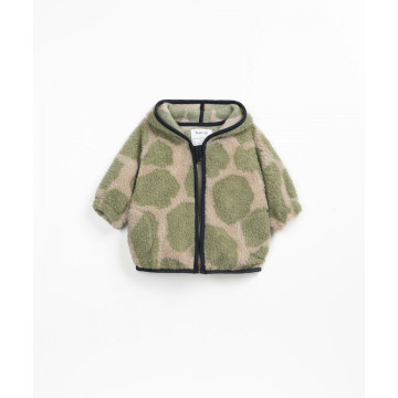 Veste fourrure jacquard Pine PLAY UP face