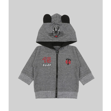 Veste Hoodie bébé Stade Toulousain Cute Stade Toulousain Produit face